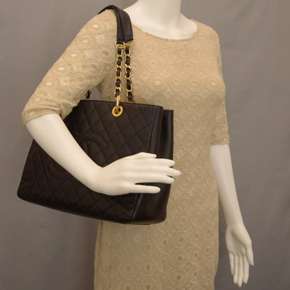 Chanel Caviar Grand Shopping Tote GST Black 2 of 10