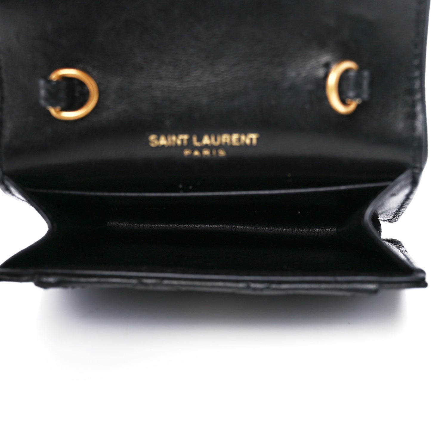 Lambskin Quilted Micro Gaby Bag Black