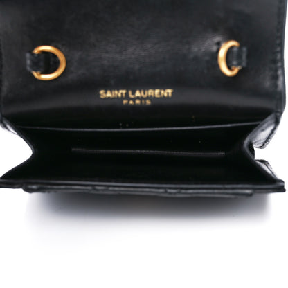 Saint Laurent Lambskin Quilted Micro Gaby Bag Black 5 of 11