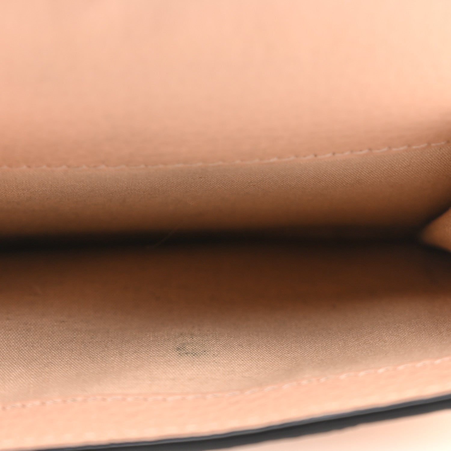 Chloe Grained Calfskin Alphabet Mini Trifold Wallet Cement Pink 9 of 9