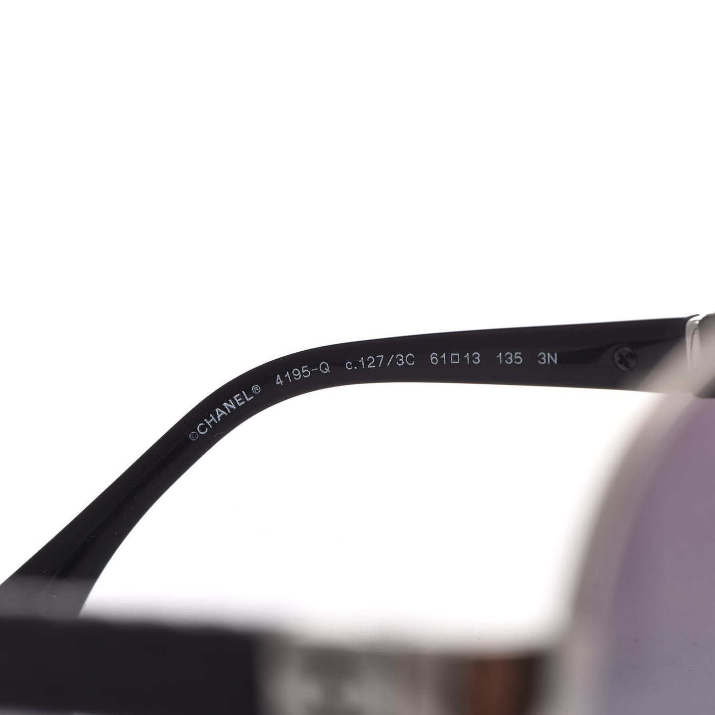 Lambskin Quilted CC Aviator Sunglasses 4195-Q Black