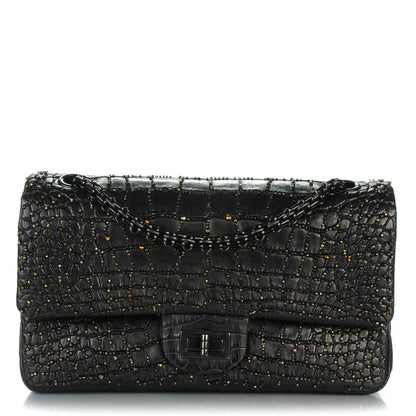 Chanel Beaded Alligator 2.55 Reissue 225 Flap So Black 1 of 9