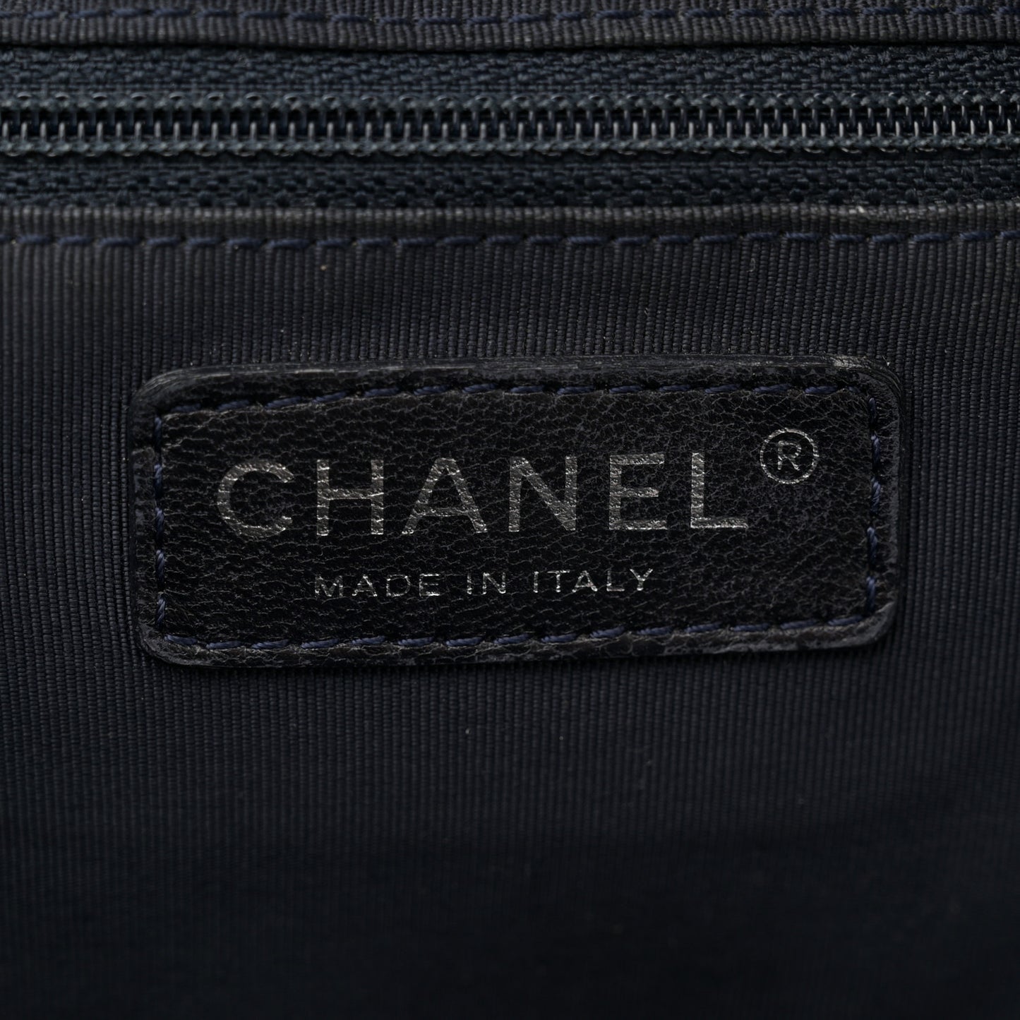 Lambskin Quilted Lido Shoulder Bag Dark Navy Blue