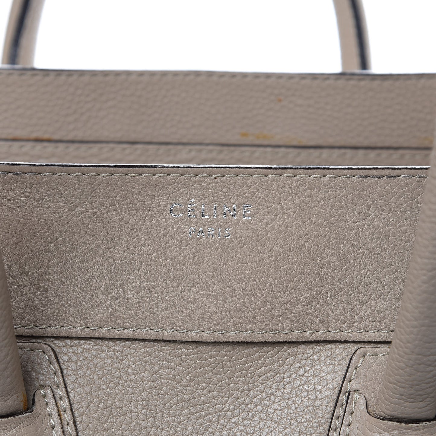 Drummed Calfskin Mini Luggage Dune