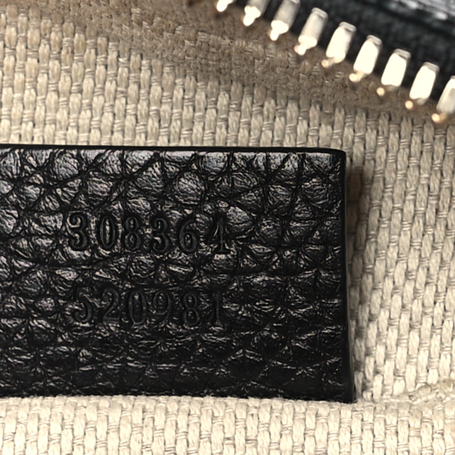 Pebbled Calfskin Small Soho Disco Bag Black