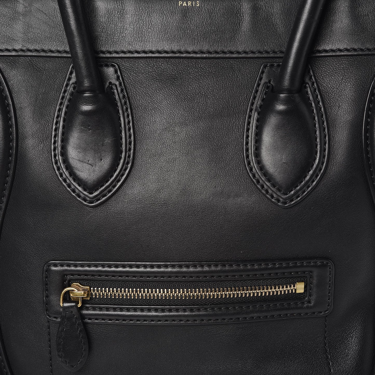 Smooth Calfskin Mini Luggage Black