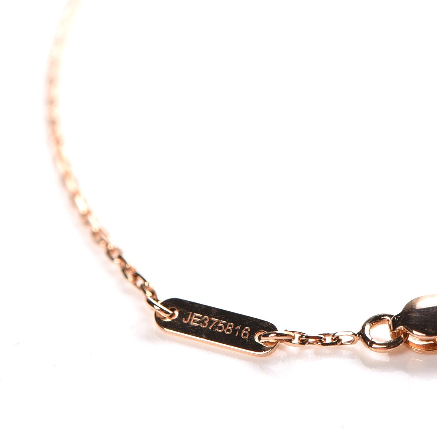 Van Cleef & Arpels 18K Rose Gold Carnelian Sweet Alhambra Heart Bracelet 6 of 13