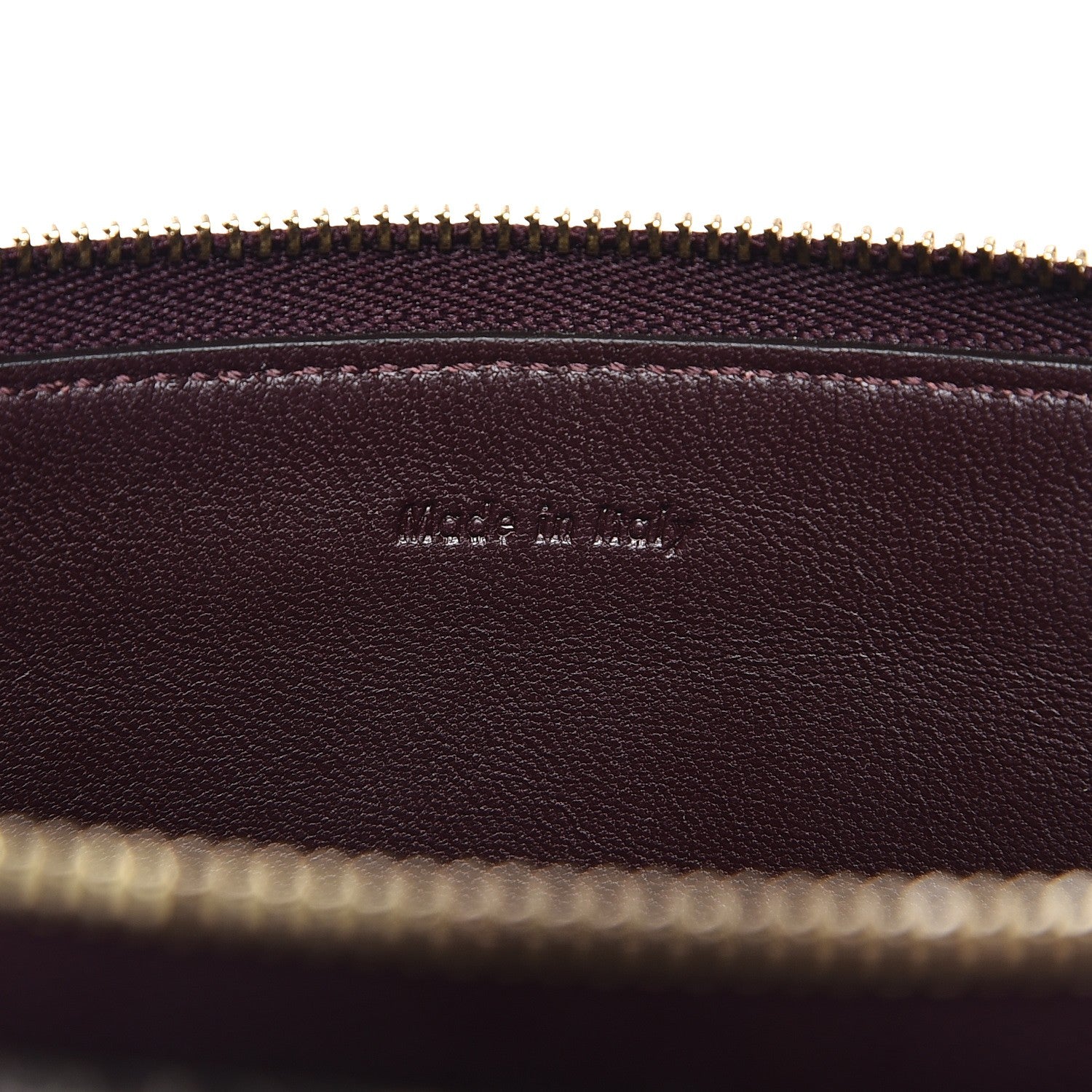Celine Python Lambskin Solo Clutch Pouch Burgundy 6 of 8