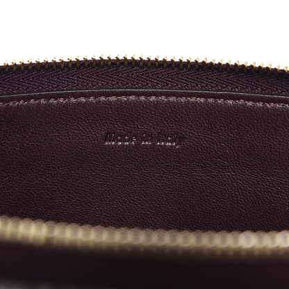 Celine Python Lambskin Solo Clutch Pouch Burgundy 6 of 8