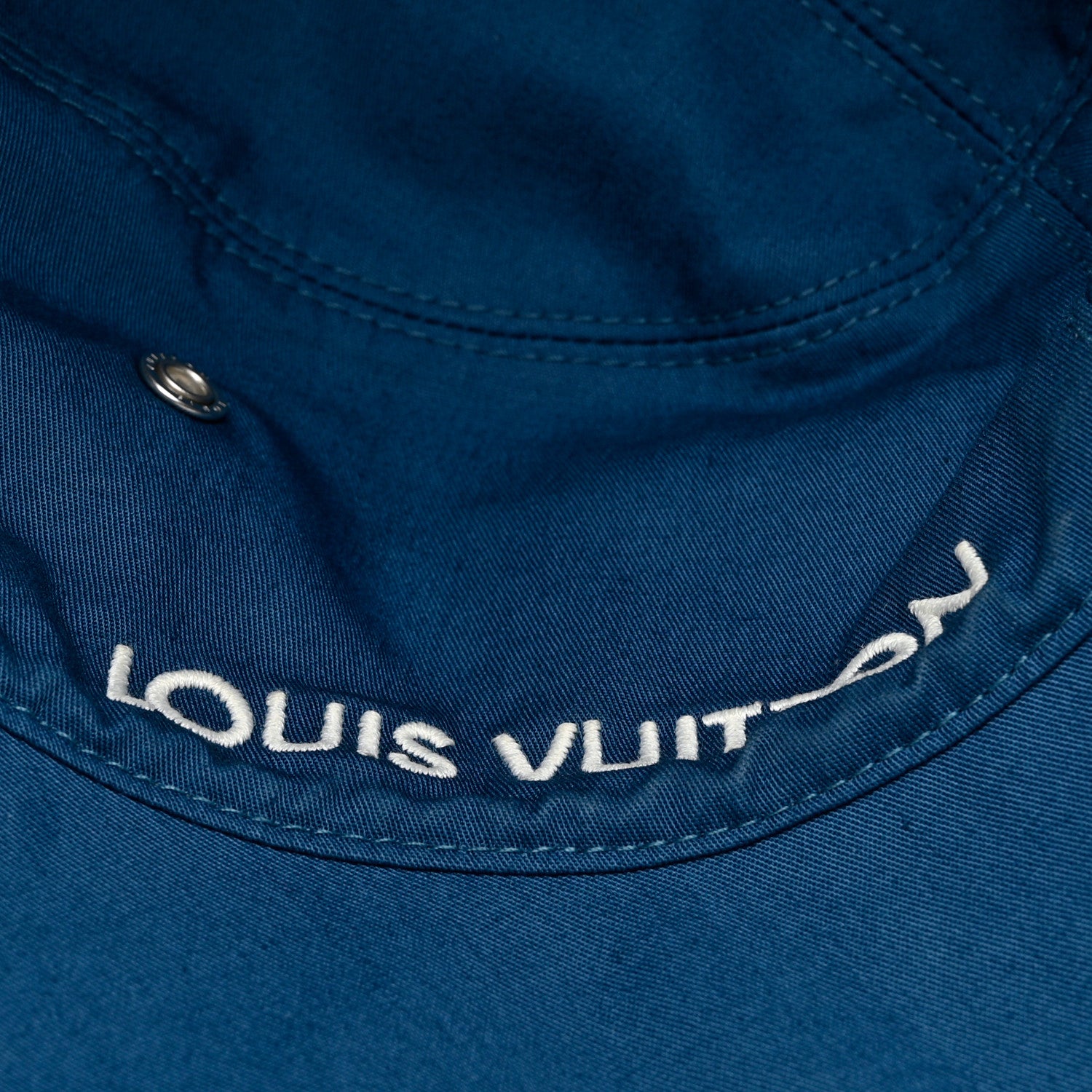 Louis Vuitton Monogram Denim Transformable Bob Bucket Hat 58 Blue 8 of 9
