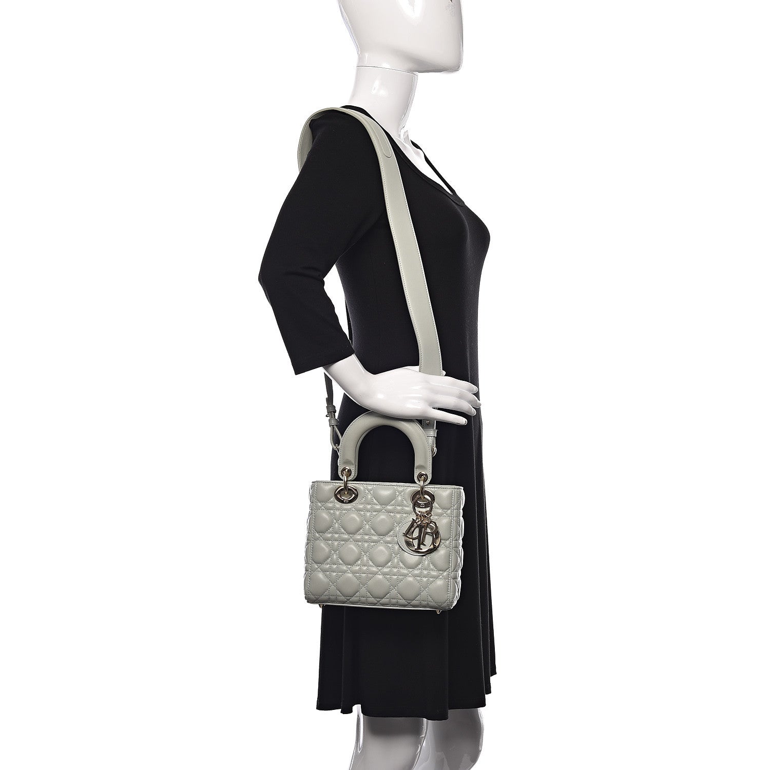 Christian Dior Lambskin Cannage Small My Lady Dior Pistachio 2 of 11