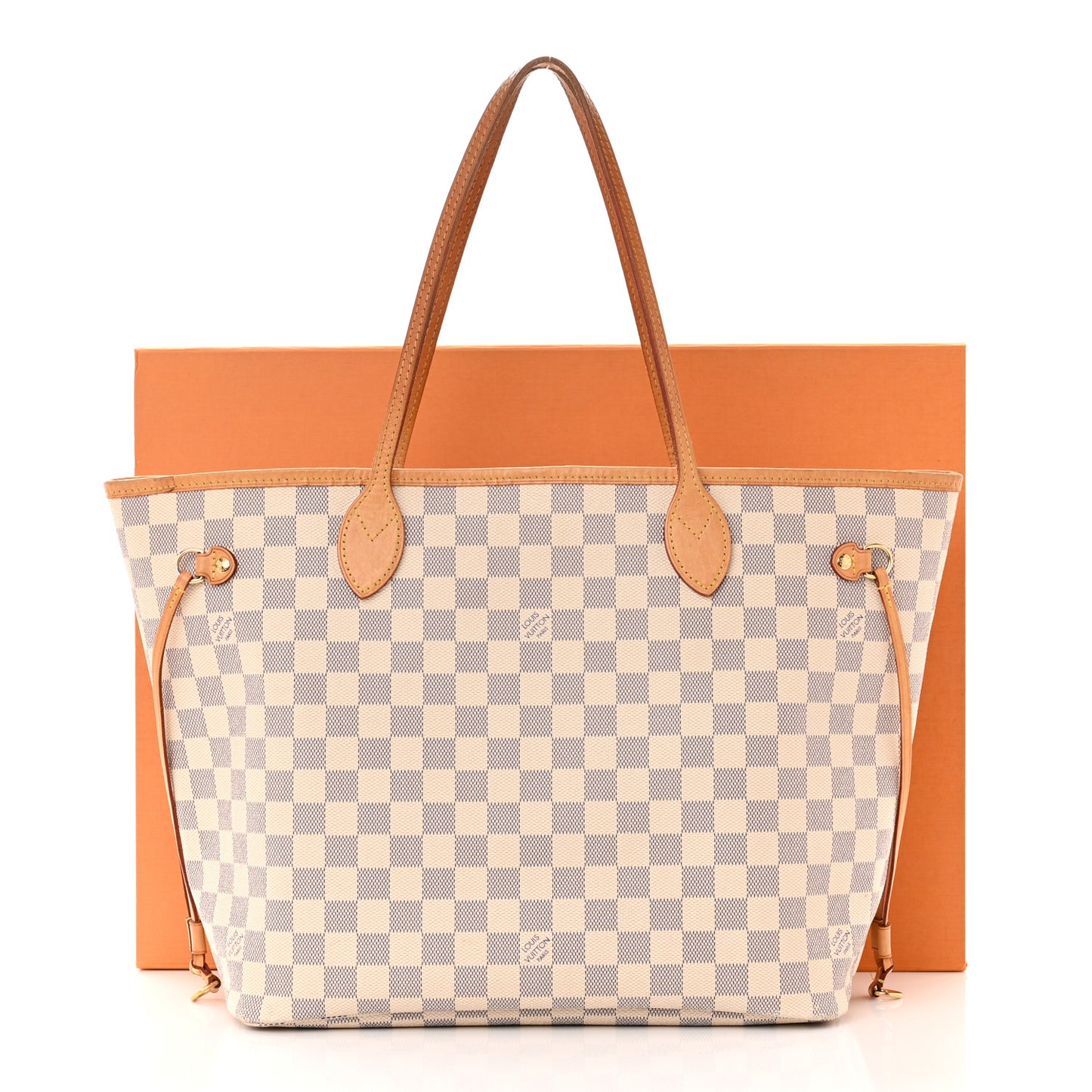 Damier Azur Neo Neverfull MM Rose Ballerine