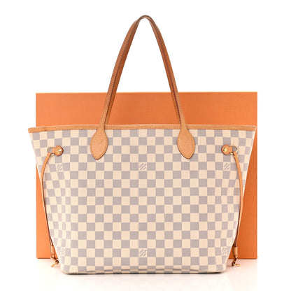 Louis Vuitton Damier Azur Neo Neverfull MM Rose Ballerine 16 of 16