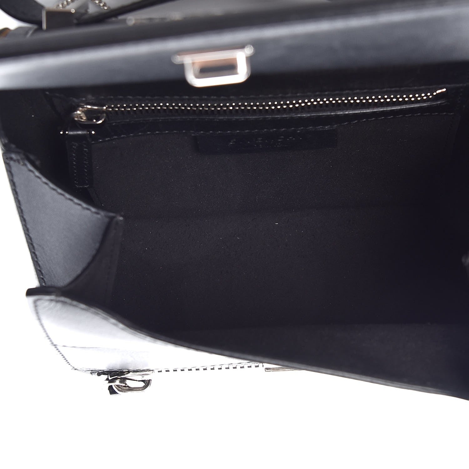 Givenchy Calfskin Chain Embellished Mini Pandora Box Crossbody Bag Black 5 of 9