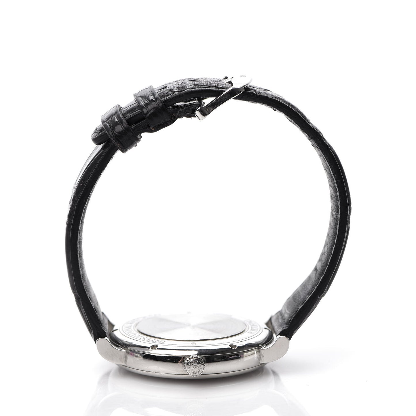Stainless Steel Alligator 40mm Portofino Automatic Watch Black IW356506