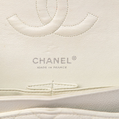 Chanel Caviar Quilted Medium Double Flap White 6 of 15