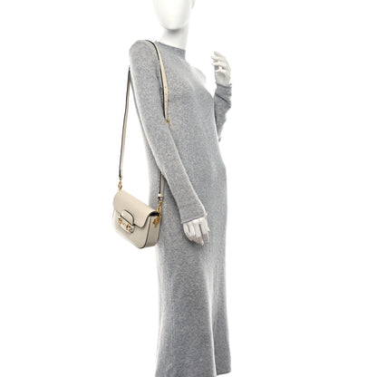 Gucci Azalea Calfskin Web Mini Horsebit 1955 Shoulder Bag Mystic White 2 of 9