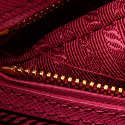 Prada Saffiano Lux Small Promenade Tote Fuxia 12 of 13