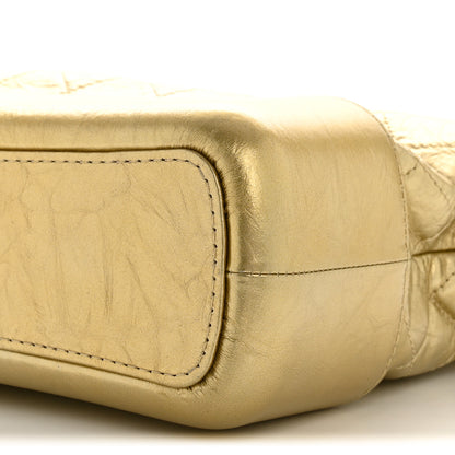 Chanel Metallic Aged Calfskin Quilted Medium Gabrielle Gold 10 of 12