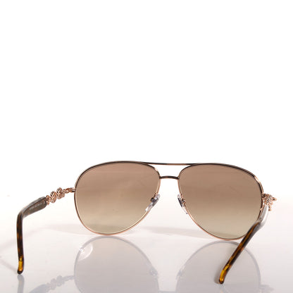 Gucci Aviator Crystal Marina Chain Sunglasses 4239/N/S Gold 2 of 5