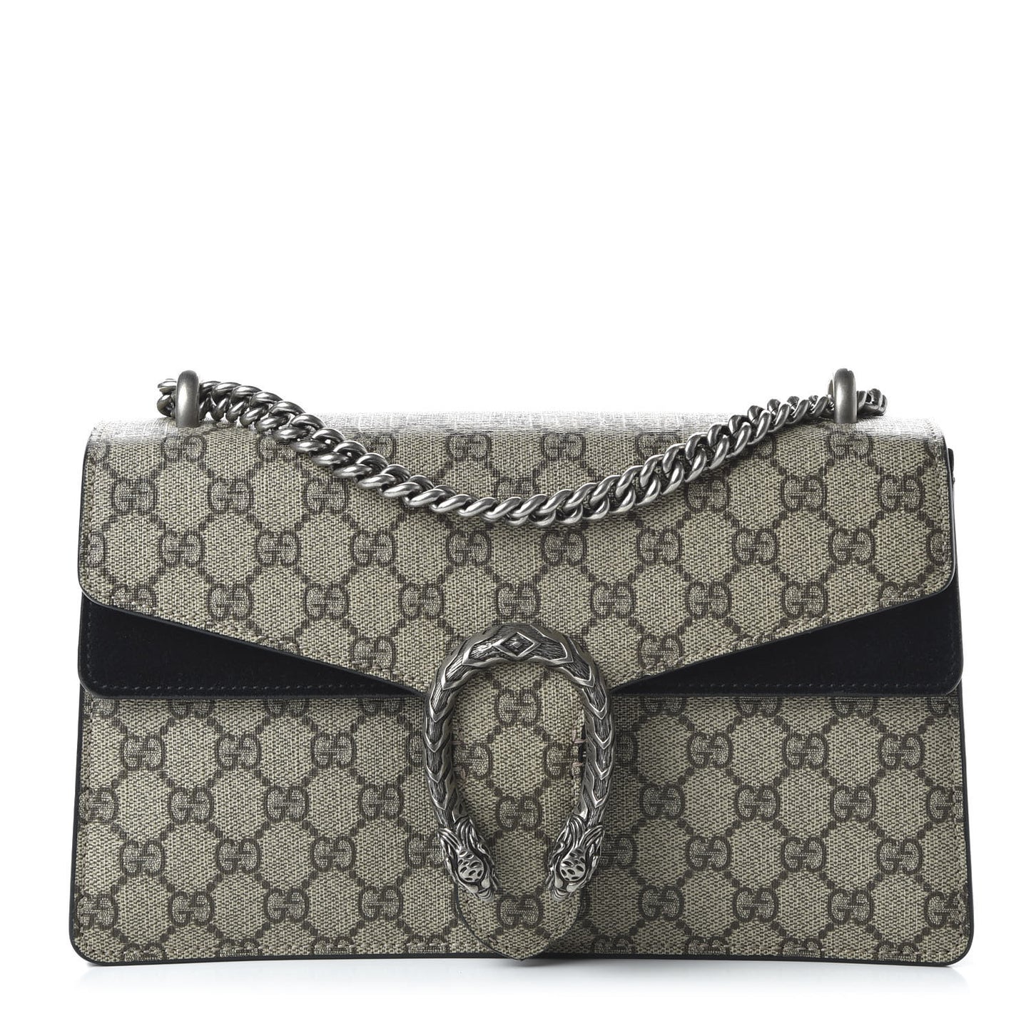 GG Supreme Monogram Small Dionysus Shoulder Bag Black