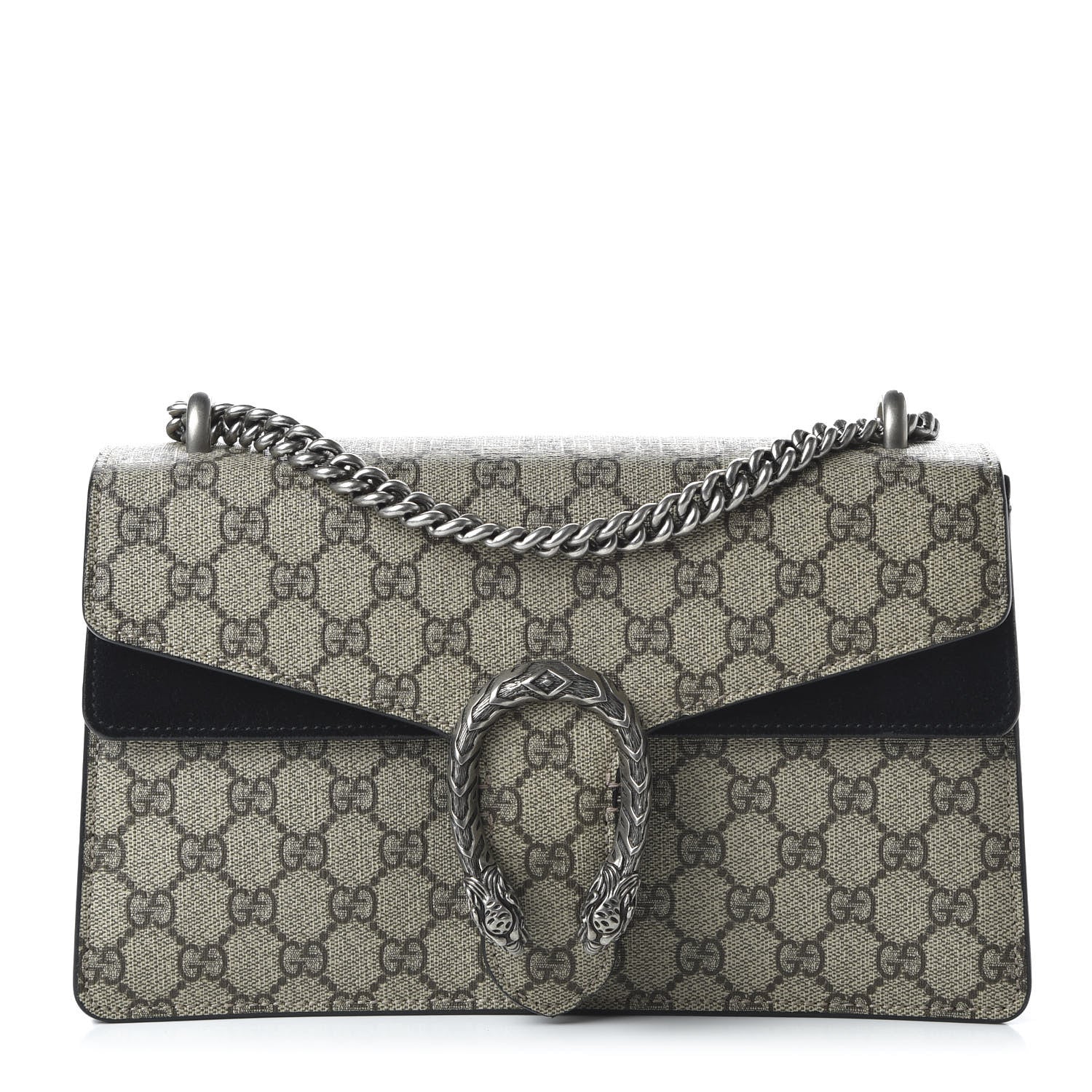 Gucci GG Supreme Monogram Small Dionysus Shoulder Bag Black 1 of 10