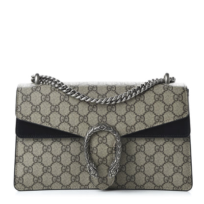 Gucci GG Supreme Monogram Small Dionysus Shoulder Bag Black 1 of 10