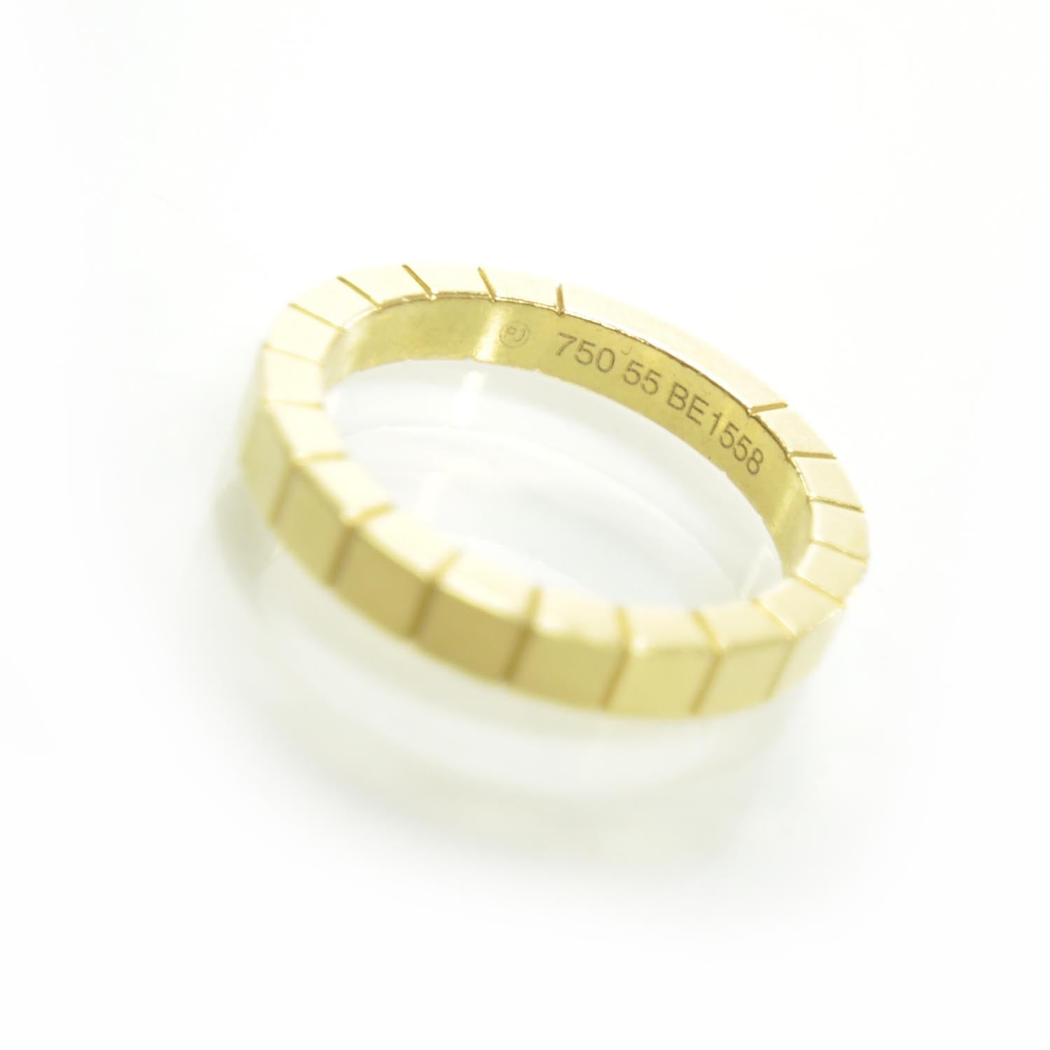 Cartier 18k Yellow Gold Lanieres Ring 55 7.5 5 of 5