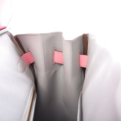 Hermes Epsom Horseshoe Birkin 35 Rose Confetti Gris Perle 16 of 34