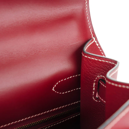 Hermes Box Kelly Sellier 32 Rouge H 20 of 26