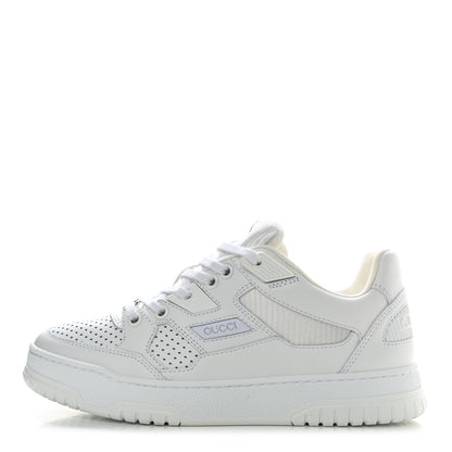 Gucci Calfskin Perforated Sneakers 35.5 Great White 1 of 8