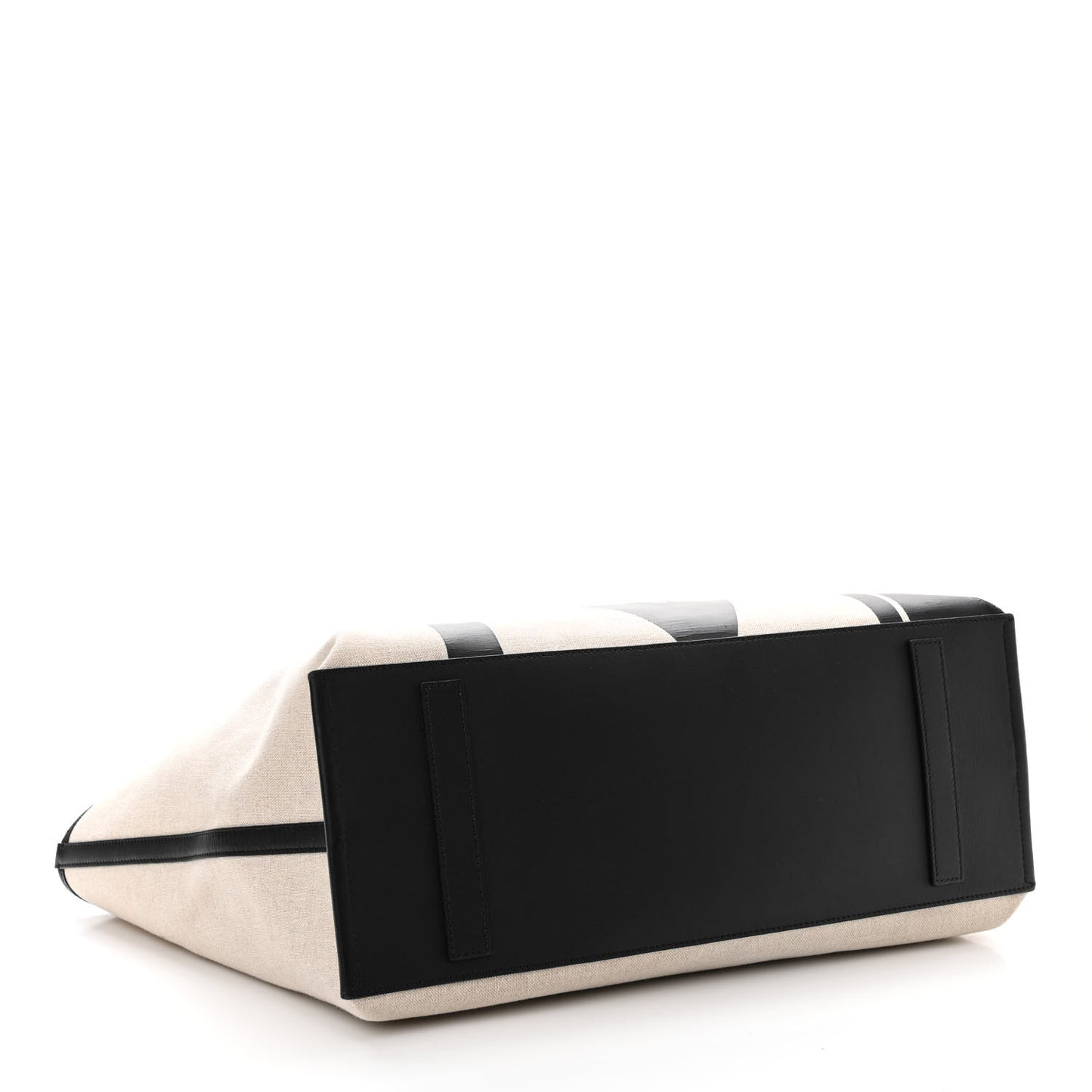 Canvas Glitch Logo Medium Aren Shopper Tote Black White