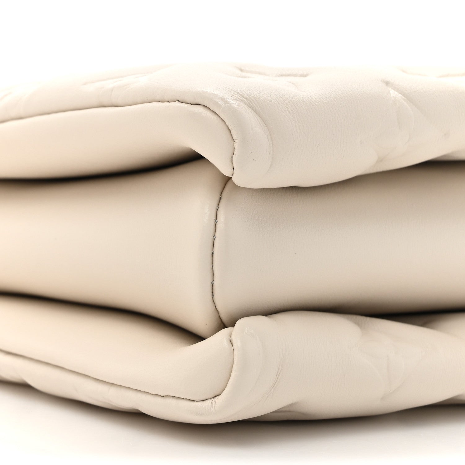Louis Vuitton Lambskin Embossed Monogram Coussin PM Beige Cream 10 of 11