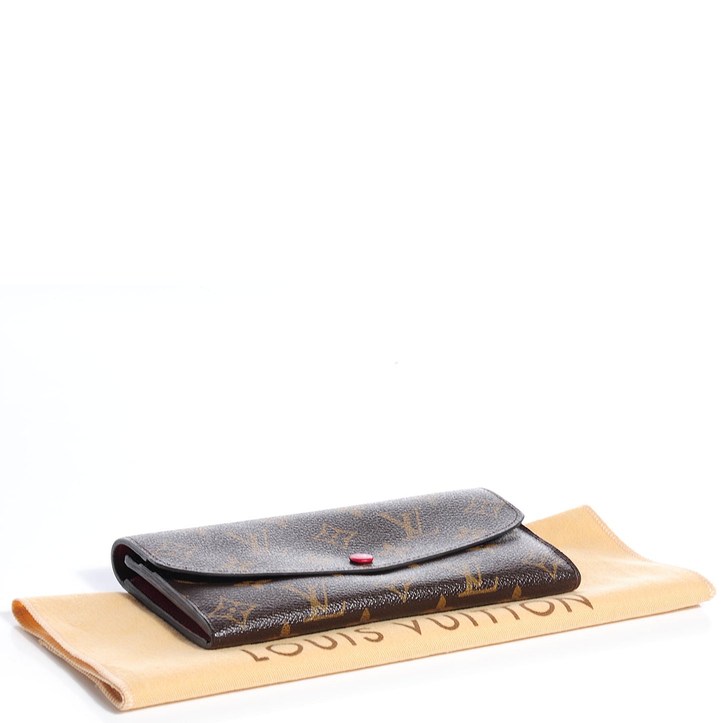 Monogram Emilie Wallet Red