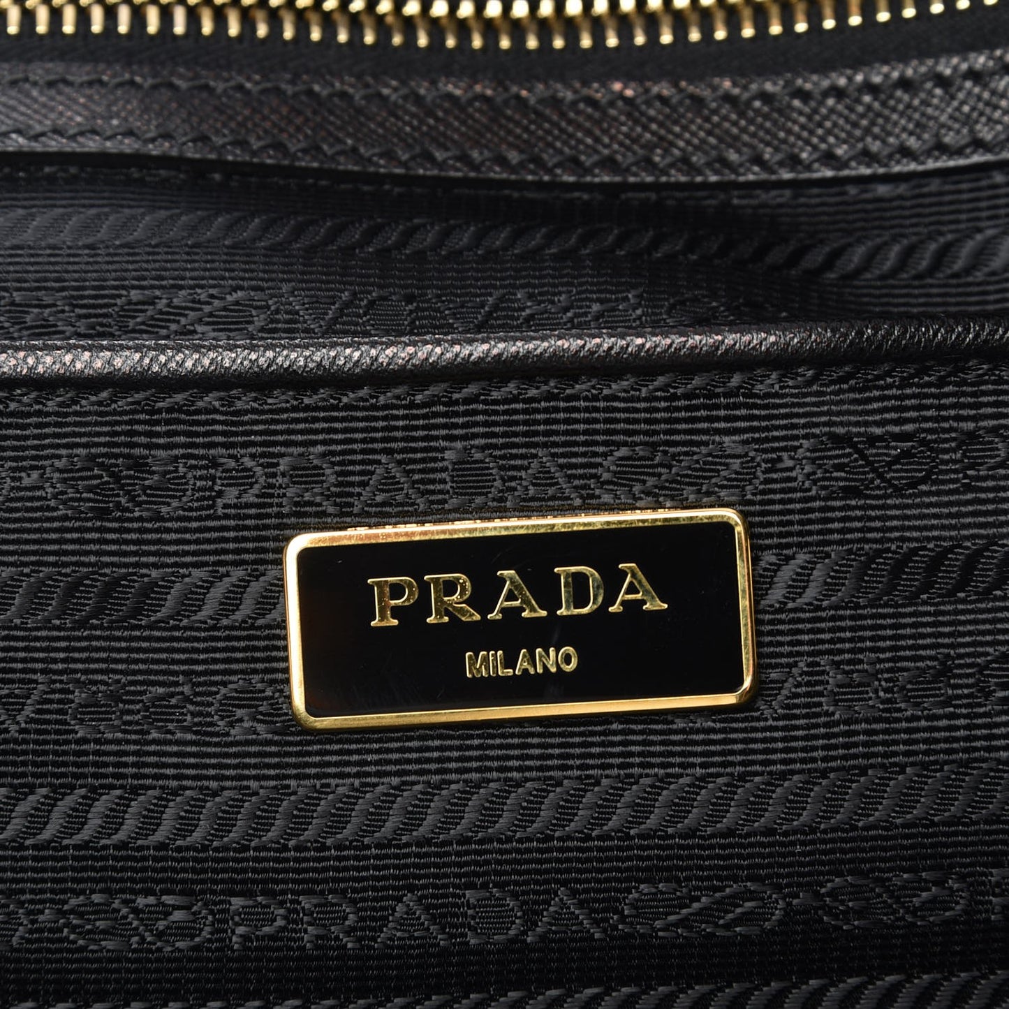 Tessuto Nylon Saffiano Tote Nero Black