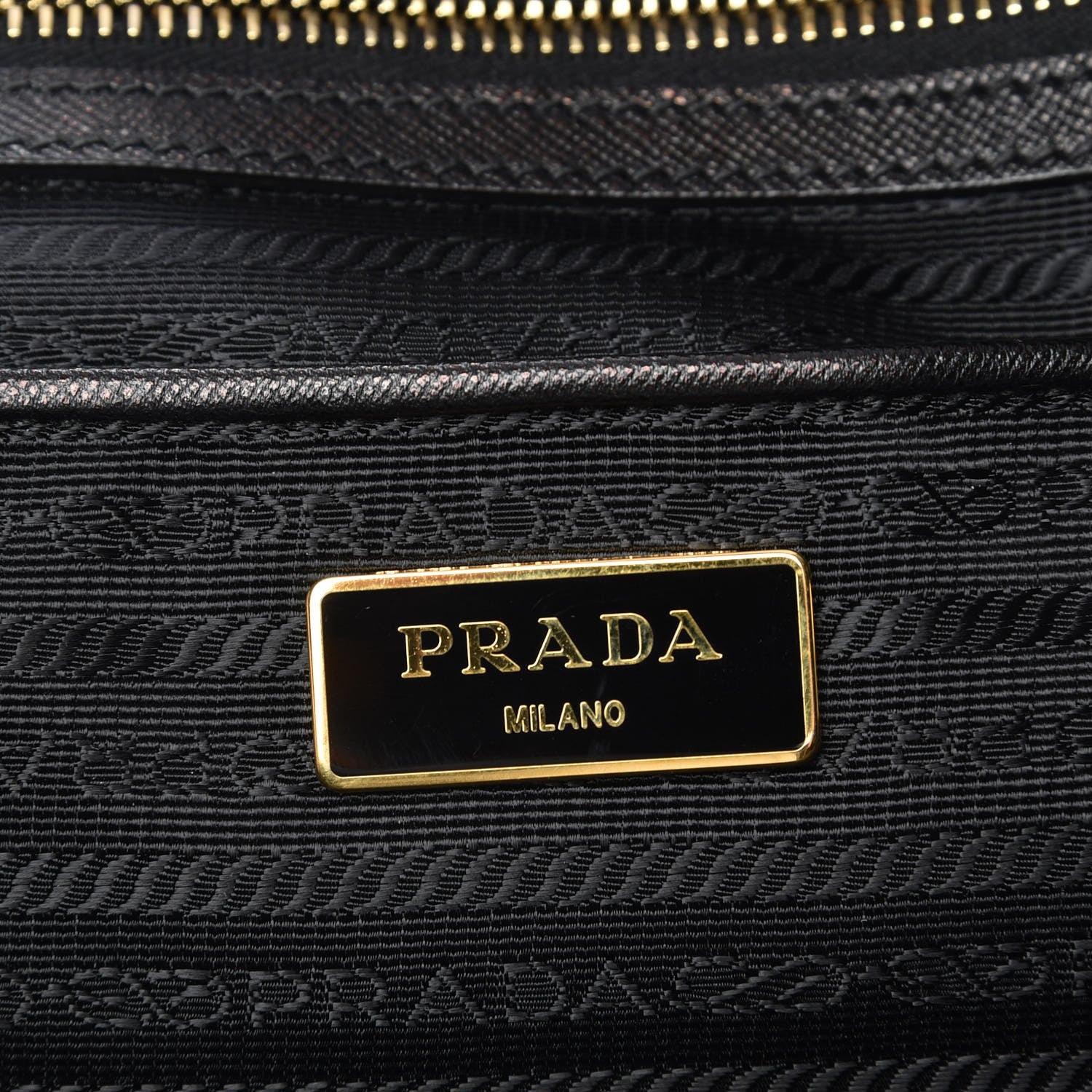 Prada Tessuto Nylon Saffiano Tote Nero Black 7 of 10
