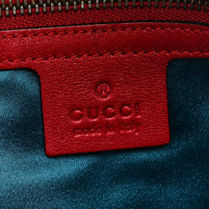 Gucci Velvet Matelasse Medium GG Marmont Shoulder Bag Hibiscus Red 6 of 10