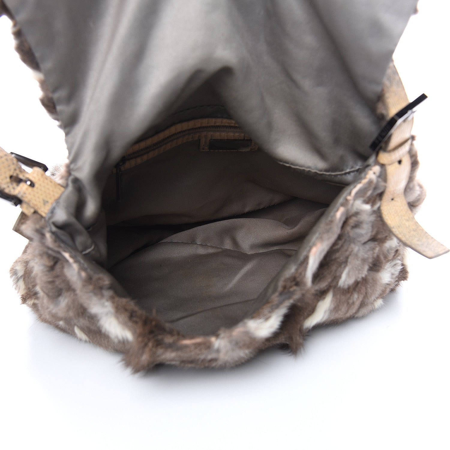 Fendi Rabbit Fur Mama Baguette Bag 5 of 17