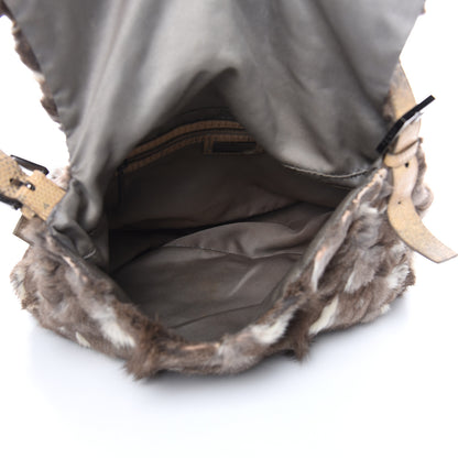 Fendi Rabbit Fur Mama Baguette Bag 5 of 17