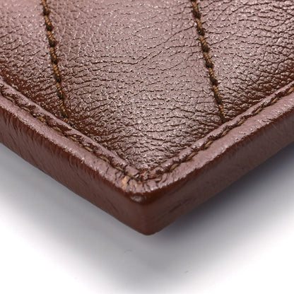 Gucci Azalea Calfskin Matelasse Diagonal GG Marmont Card Holder Cuir 8 of 11