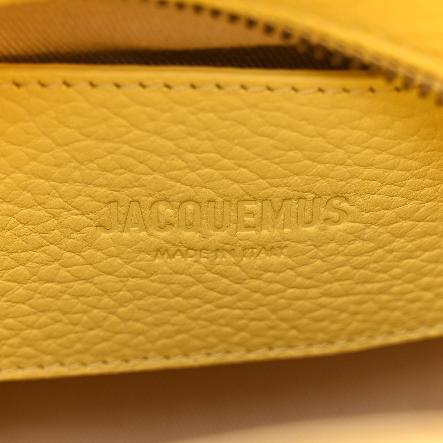 Jacquemus Grained Calfskin Le Petit Turismo Light Yellow 6 of 10