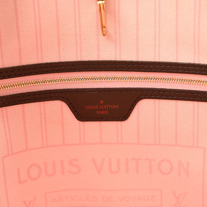 Louis Vuitton Damier Ebene Neo Neverfull MM Rose Ballerine 6 of 13