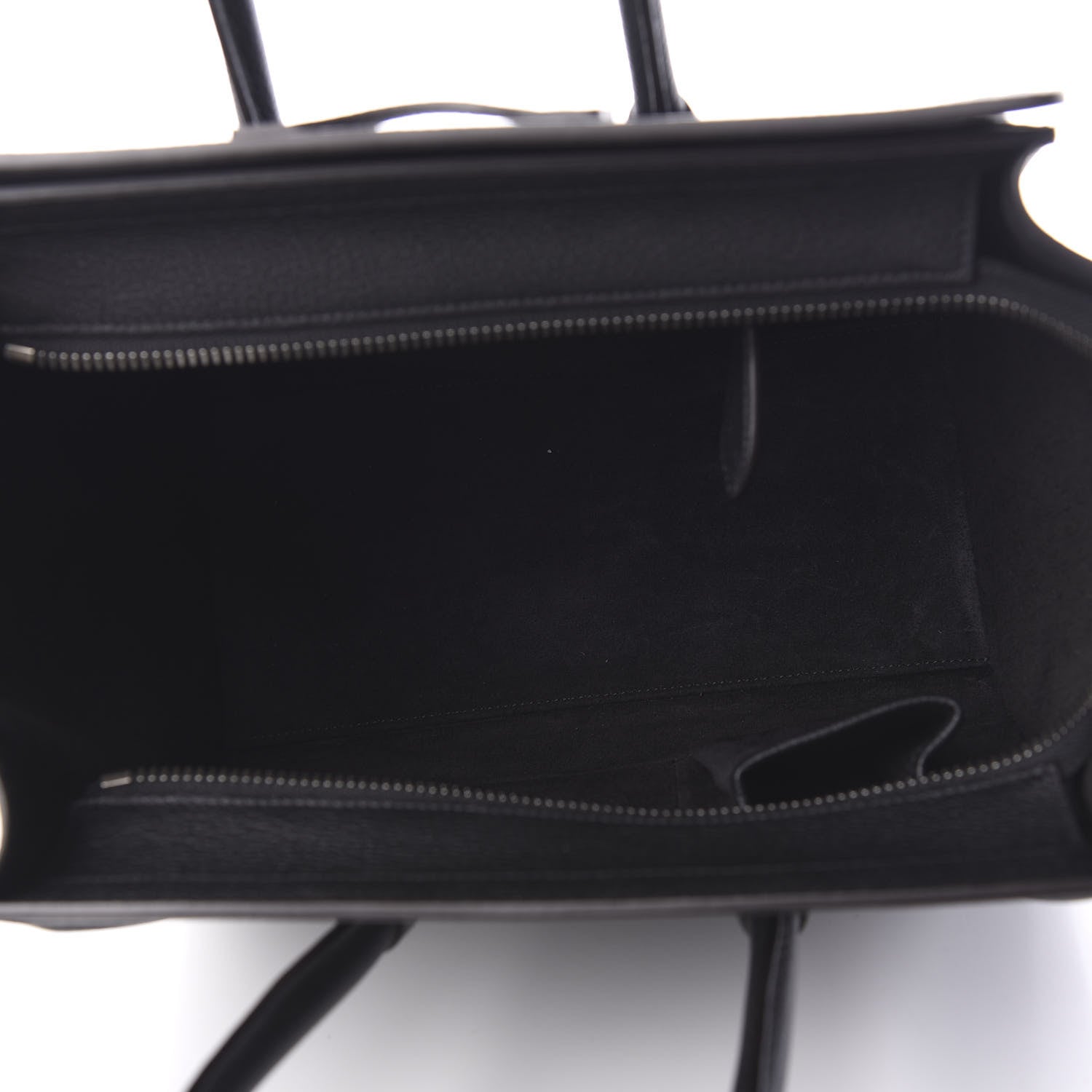 Celine Drummed Calfskin Micro Luggage Black 4 of 8