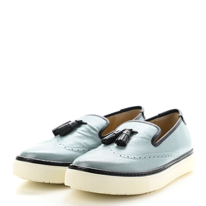 Hermes Patent Epsom Esprit Ghillies Tassel Loafers 40 3 of 8