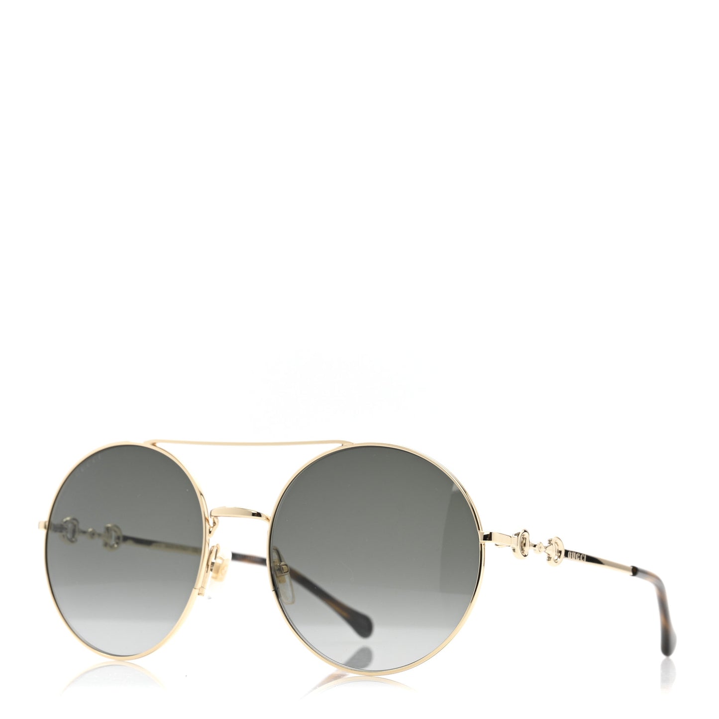 Round Horsebit Sunglasses GG0878S Gold