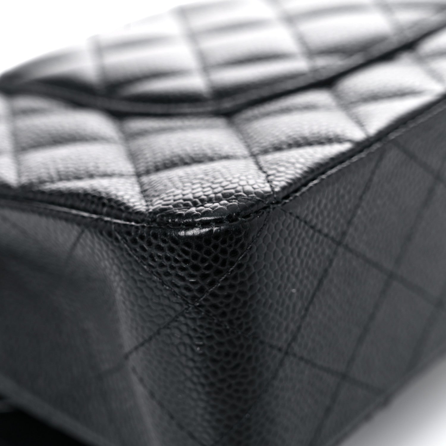 Chanel Caviar Quilted Medium Double Flap Black 10 of 18