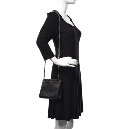 Chanel Lambskin Quilted Shoulder Bag Black 2 of 10