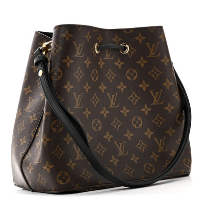 Louis Vuitton Monogram Neonoe MM Black 3 of 9
