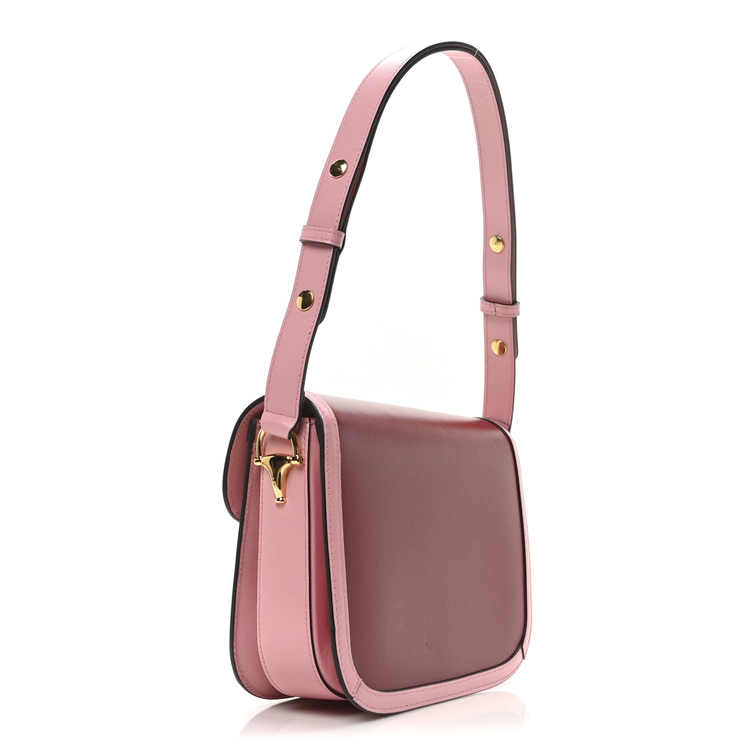 Gucci Azalea Calfskin Horsebit 1955 Shoulder Bag New Cherry Red Wild Rose 3 of 10