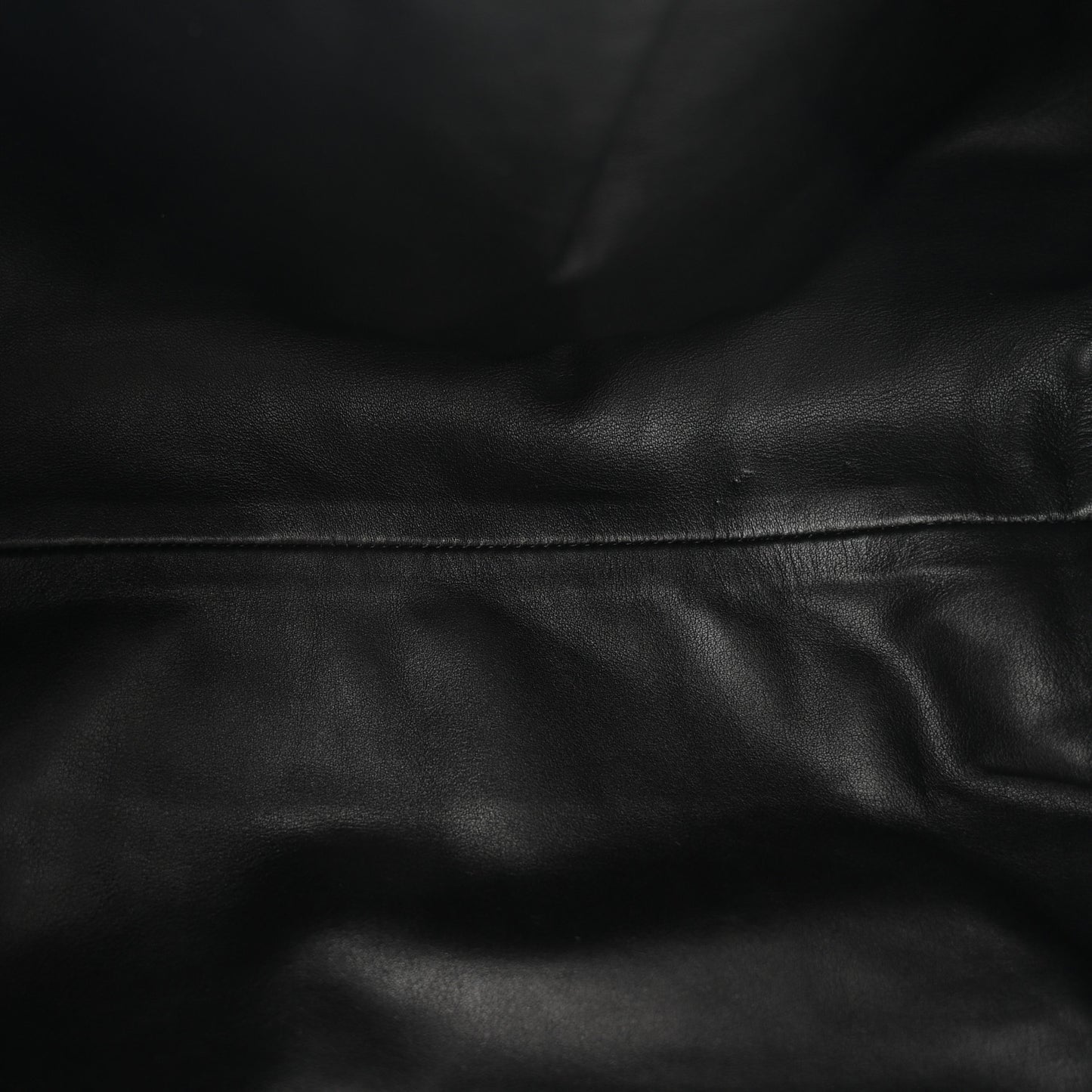 Smooth Butter Calf The Pouch Oversized Clutch Black